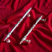 Şehzade Kulp Mobilya Mutfak Dolabı Çekmece Dolap Kulpları Kapak Kulpu Kulbu Krom 224 mm Metal - 5