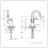 FOLD S LAVABO BATARYASI (DÖNER BORULU) A42534 - 2