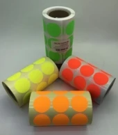 30MM NEON YUVARLAK ETİKET 1.000 ADET - 1