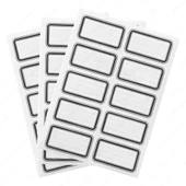 Keskin Okul Etiketi Tek Renk Siyah 3’lü 220892-99 - 1