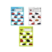 Keskin Color Ders Programlı Cars Okul Etiketi 3'lü - 1