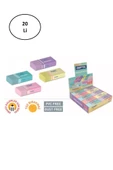 Gıpta Silgi Premium Pvc-dust Free Pastel 4 Renk (20 Li Paket) - 2