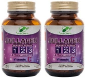 Yurdavit Hidrolize Collagen Kolajen Type Tip 1-2-3 Hyaluronic Acid Vitamin C 2x50 Tablet thumbnail 1