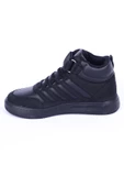 Walkway Mely 2334 Deri-Süet Boğazlı Rahat Taban Siyah Günlük Unisex Çocuk Spor Ayakkabı - 3