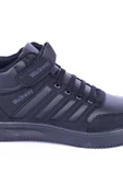 Walkway Mely 2334 Deri-Süet Boğazlı Rahat Taban Siyah Günlük Unisex Çocuk Spor Ayakkabı - 2