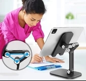 Kademeli Katlanabilir Masaüstü Telefon Tablet Standı MC-472 - 5