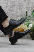 Pierre Cardin 7028 Siyah Damat Ayakkabısı Takım Ayakkabısı Erkek Klasik Ayakkabı - 5