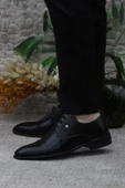 Pierre Cardin 7028 Siyah Damat Ayakkabısı Takım Ayakkabısı Erkek Klasik Ayakkabı - 3