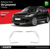 Volkswagen Tiguan Uyumlu Krom Sis Çerçevesi 2 Parça 2020 Üzeri - 1