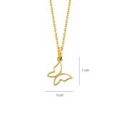 14 Ayar Altın Kelebek Kolye 1,55 gr thumbnail 5