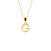 14 Ayar Altın G Harfi Kolye 1,49 gr - 1
