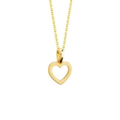 14 Ayar Altın Sade Kalp Kolye 1,83 gr thumbnail 1