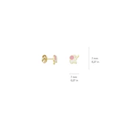 14 Ayar Altın Fil Çocuk Küpe 1,04 gr - 2