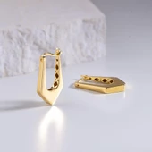 14 Ayar İtalyan V Altın Küpe 3,00 gr - 1