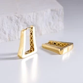 14 Ayar İtalyan Modern Altın Küpe 5,05 gr - 1