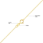 14 Ayar Altın Melek Kanadı Kolye 1.94 gr thumbnail 3