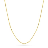 14 Ayar Satürn Altın Zincir Kolye - 1.85 gr thumbnail 2