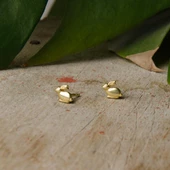 14 Ayar Altın Tavşan Küpe 0,89 gr thumbnail 1