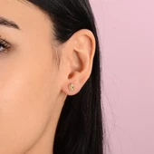 14 Ayar Altın Elma Küpe 1,06 gr thumbnail 1