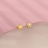 14 Ayar Altın Kar Tanesi Küpe 1,35 gr - 1