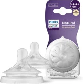 Philips Avent Natural Response 2'li Biberon Emziği, 5 Numara, 6 Ay+ - 1