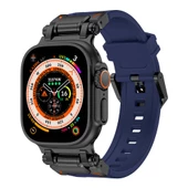 Watch Ultra 49mm KRD-101 Titanyum Metal Başlıklı Silikon Kordon thumbnail 4