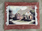 Hobbit Evi Adlı İran Tebriz Halı Tablo 94x75cm - Duvar Halı Kilim Tablo thumbnail 9