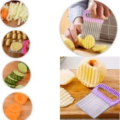 Renkli Cips Patates Doğrayıcı Şekilli Sebze Ve Meyve Dilimleyici Hamur Kesme Aparatı Sebze Doğrayıcı - 1
