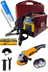 STİLMAX Germany Super201t Ultrasonic 201amper Digital Göstergeli Invertör Kaynak Makinesi + Taşlama - 1