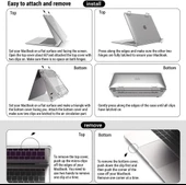 Apple Macbook Air 13.3inç A1932 A2179 2020 Kılıf Mat Ön Arka Kapak - 2