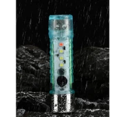 Led Usb Şarjlı Ultra Güçlü El Feneri Su Geçirmez Flaşörlü Kırmızı Işıklı Mıknatıslı  Kamp Feneri - 5