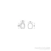 VitrA 84-003-009 Universal Sesyok Klozet Kapağı, Yavaş Kapanır, Beyaz - 2