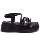 Dagoster DZA07-1241312 Siyah Günlük Ortopedik Kadın sandalet thumbnail 2