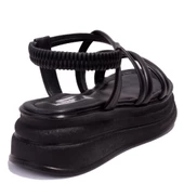 Dagoster DZA07-1241312 Siyah Günlük Ortopedik Kadın sandalet thumbnail 4