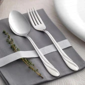 Nehir safir 36 parça çatal kaşık bıçak takımı seti 18/10 paslanmaz çelik thumbnail 2