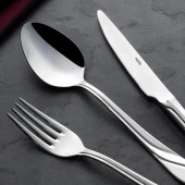 Nehir safir 36 parça çatal kaşık bıçak takımı seti 18/10 paslanmaz çelik thumbnail 4