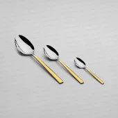 Nehir dalyan altın 60 parça çatal kaşık takımı seti 18/10 paslanmaz çelik 12 kişilik thumbnail 1