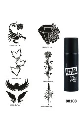 Sporcu Modelleri Spray Tattoo Geçici Dövme Yapma Seti Sprey Dövme Kiti thumbnail 1