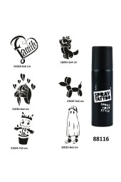 Çılgın Kızlar Spray Tattoo Geçici Dövme Yapma Seti Sprey Dövme Kiti thumbnail 1