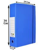 Arşiv ve Proje Kutusu 29x36x10cm Mavi 50 Adet - 3