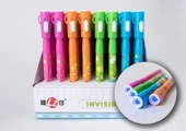 Görünmez Sihirli Kalem Gizli Floresan Kalem Mor Işıklı Kalem thumbnail 2