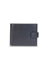 Patlı Yatay Lacivert Hakiki Deri Erkek Cüzdanı thumbnail 1