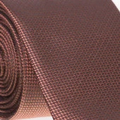 Kiremit Slim Fit Düz Renk Dokuma Kravat / DDK-04 thumbnail 2