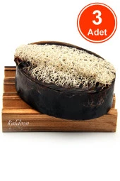 Kabak Lifli El Yapımı Doğal Ardıç Katranı Sabunu 120 G x 3 Adet thumbnail 1