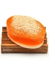 Kabak Lifli El Yapımı Doğal Ballı Pirinç Sabunu 120 G x 3 Adet thumbnail 2