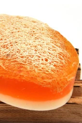 Kabak Lifli El Yapımı Doğal Ballı Pirinç Sabunu 120 G x 3 Adet thumbnail 3