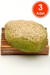 Kabak Lifli El Yapımı Doğal Aloevera Sabunu 120 G x 3 Adet thumbnail 1