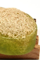 Kabak Lifli El Yapımı Doğal Aloevera Sabunu 120 G x 3 Adet thumbnail 3