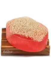 Kabak Lifli El Yapımı Doğal Frambuaz Sabunu 120 G x 3 Adet thumbnail 2