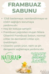 Kabak Lifli El Yapımı Doğal Frambuaz Sabunu 120 G thumbnail 3